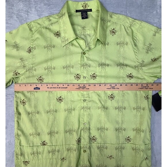 Le Jean De Marithe Francois Girbaud Men’s Size XXL Breezer Shirt Key Lime - Picture 3 of 8